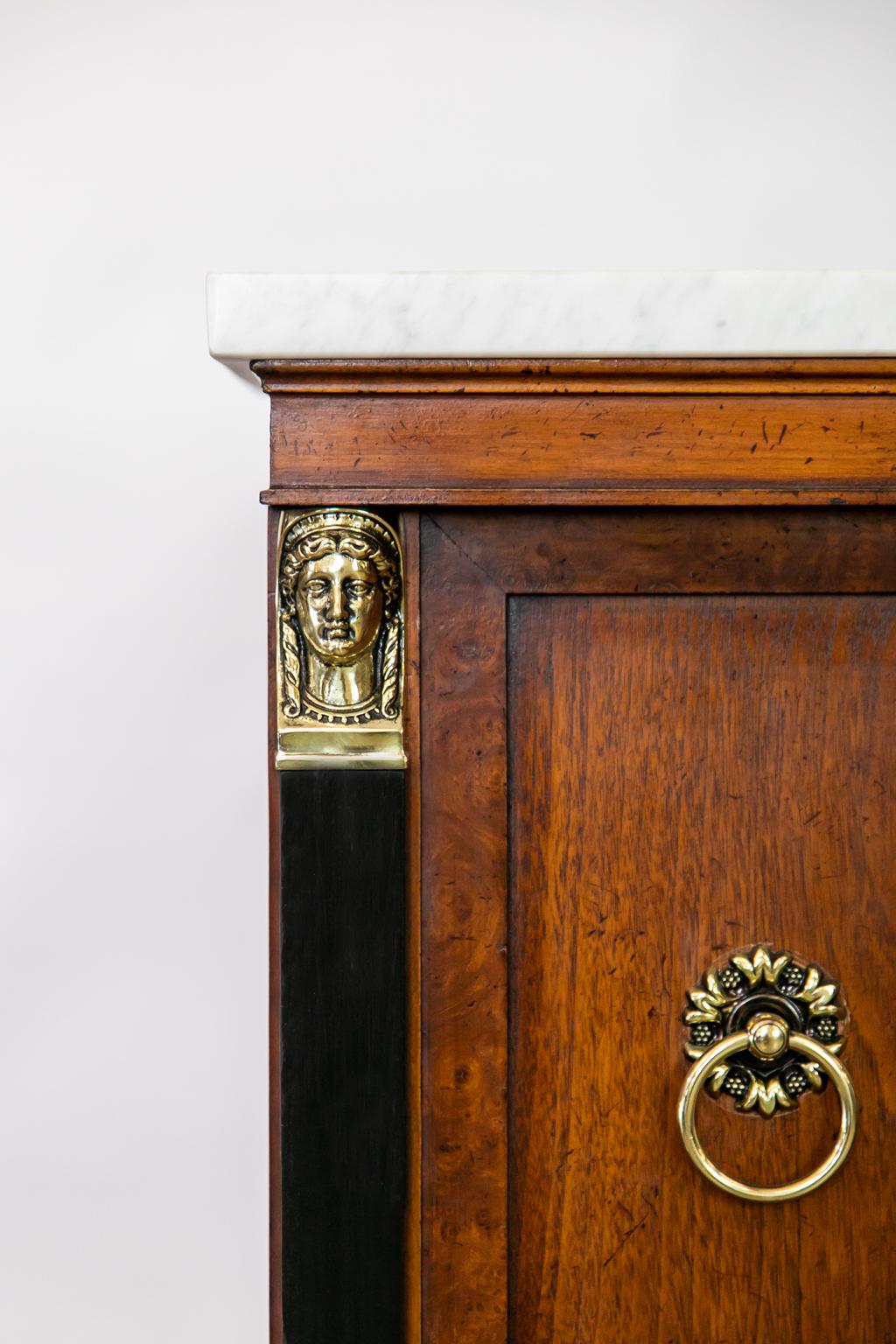 English Marble Top Console Server 1