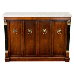 English Marble Top Console Server