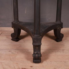 English Marble-Top Lamp Table