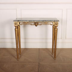 English Marble Topped Console Table
