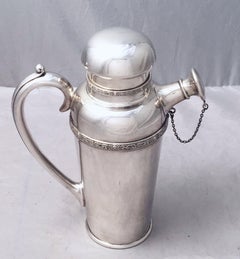 English Martini or Cocktail Shaker with Celtic Detail Motif