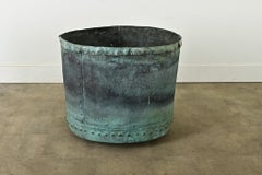 English Massive Oxidized Copper Pot