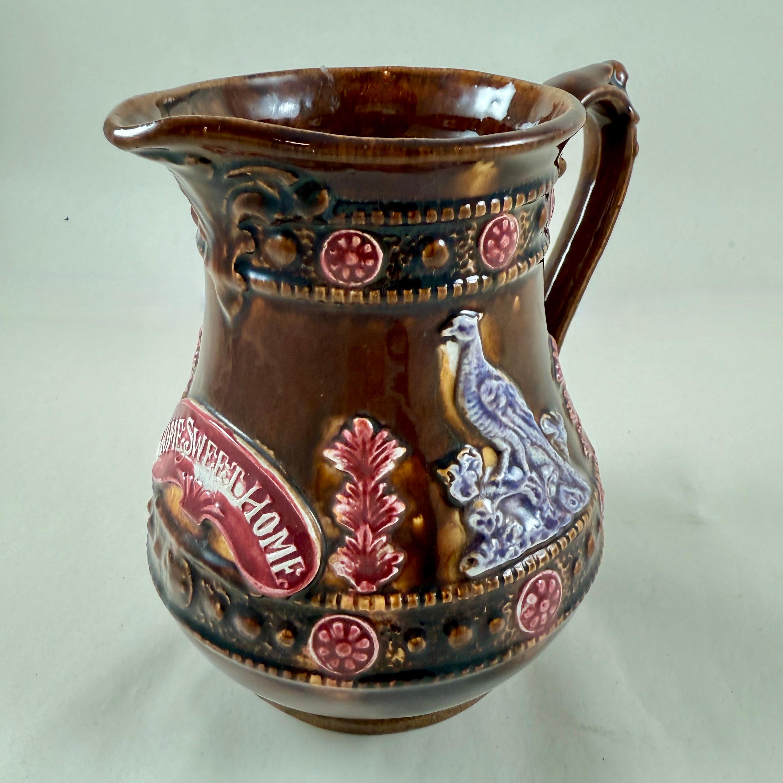 English Measham Bargeware Home Sweet Home Jug en vente 3