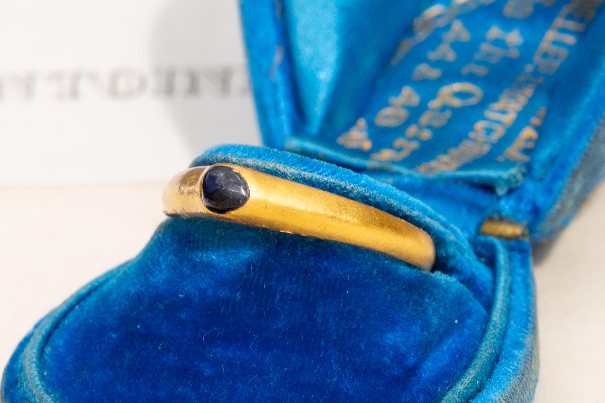 English Medieval Sapphire Stirrup Ring Religious Ring 13th Century Sri ...