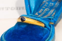 English Medieval Sapphire Stirrup Ring Religious Ring 13th Century Sri Lanka