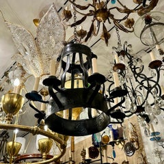English Metal Chandelier