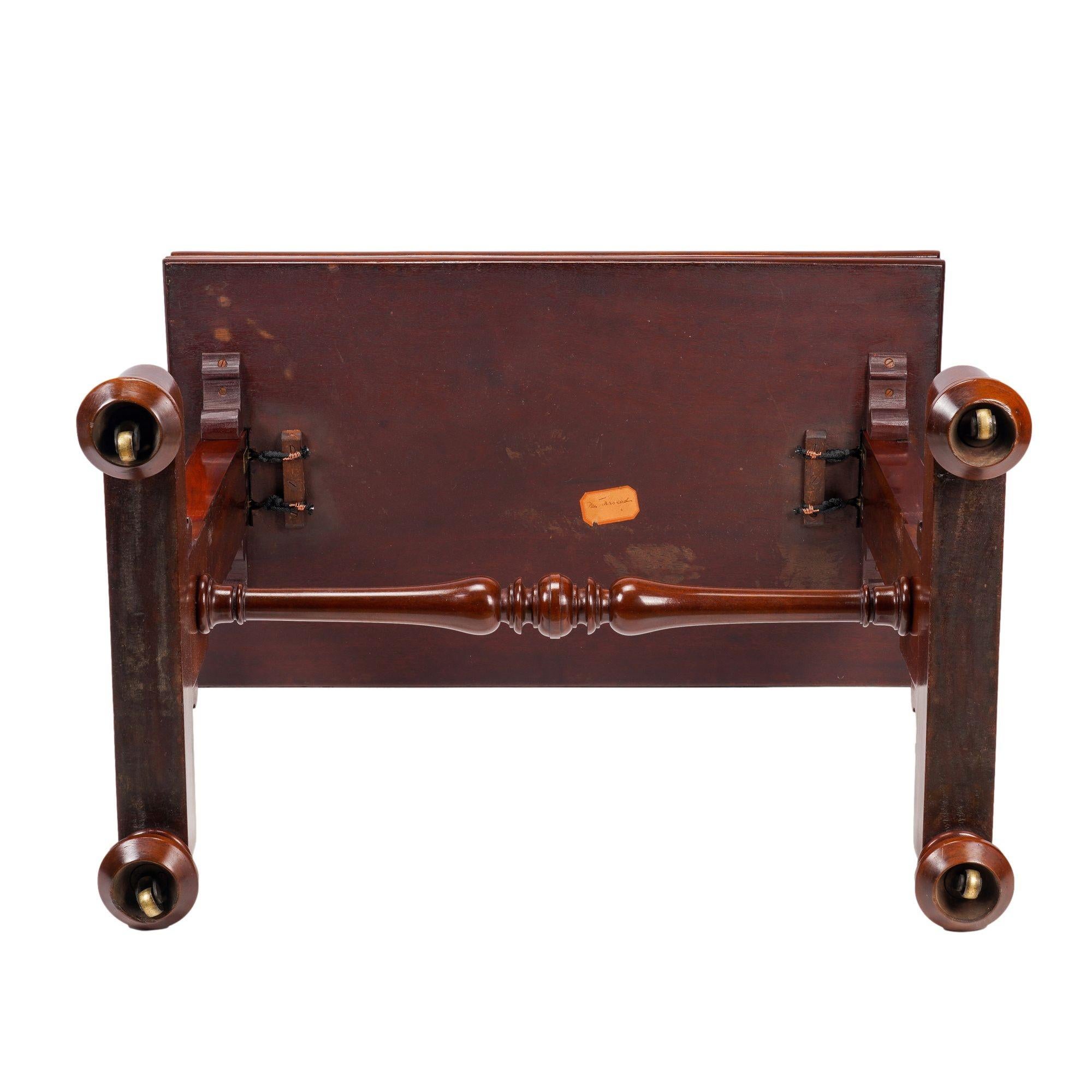 English metamorphic mahogany dumb waiter, c. 1825 For Sale 8