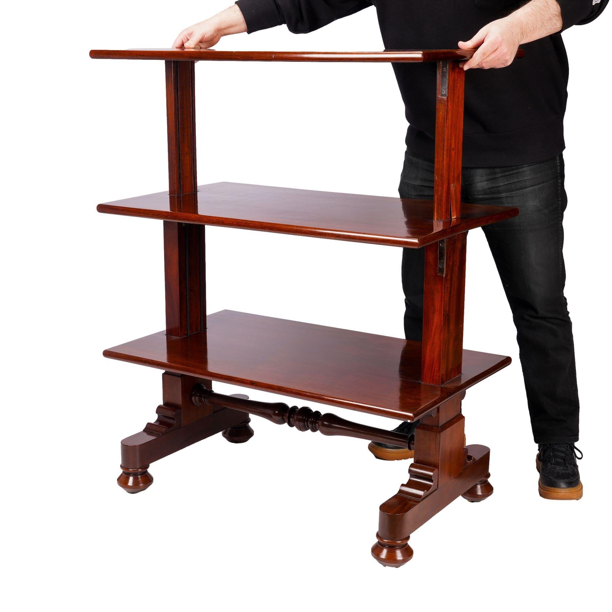English metamorphic mahogany dumb waiter, c. 1825 For Sale 2