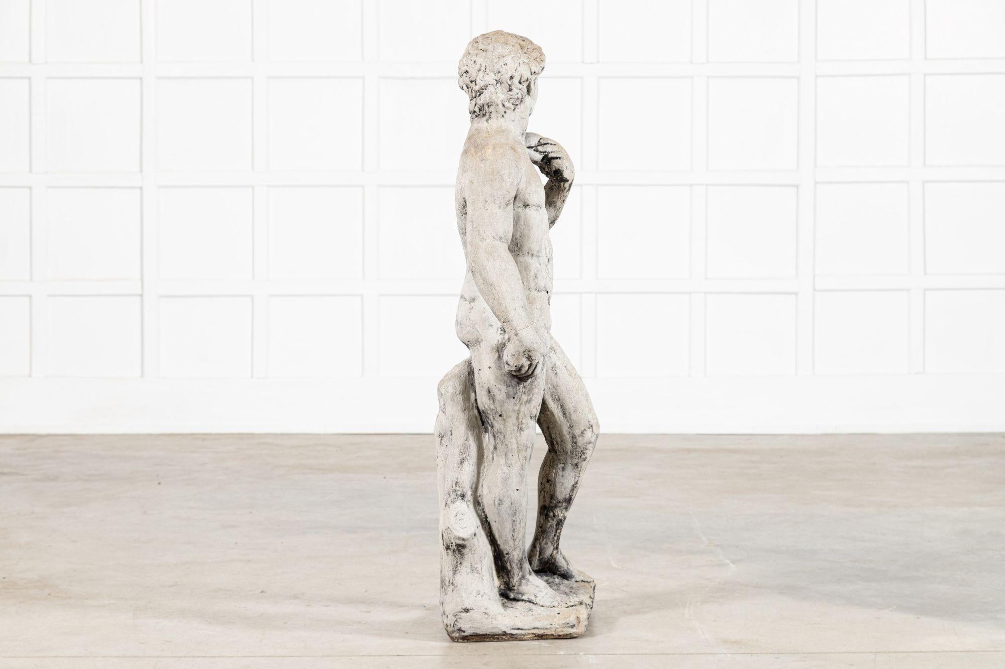 English Michelangelo's David Statue For Sale 5