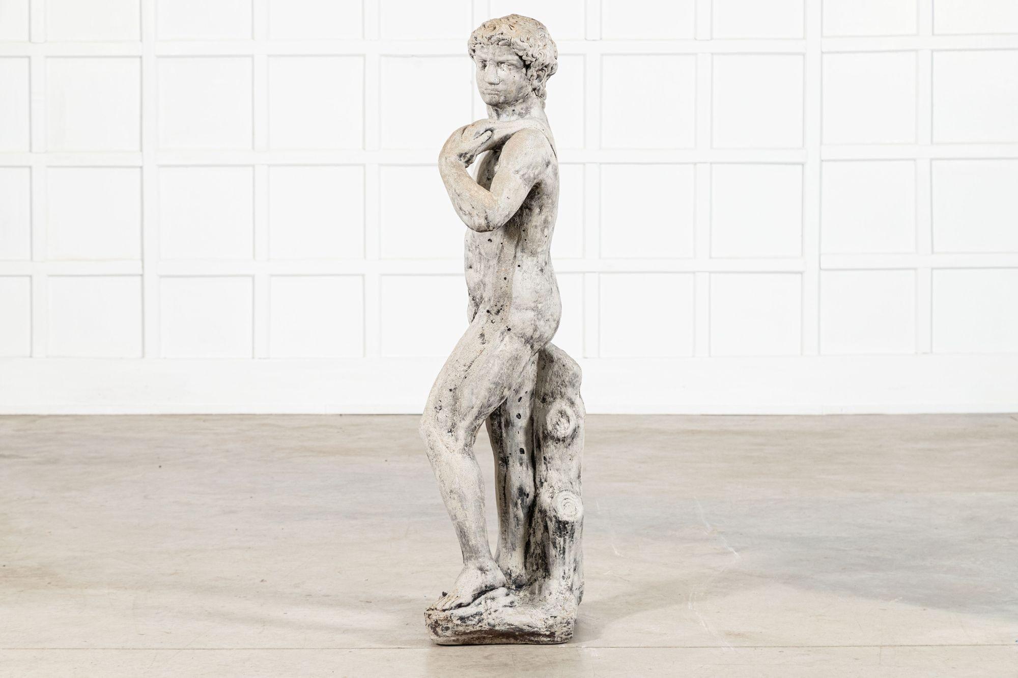 English Michelangelo's David Statue For Sale 9
