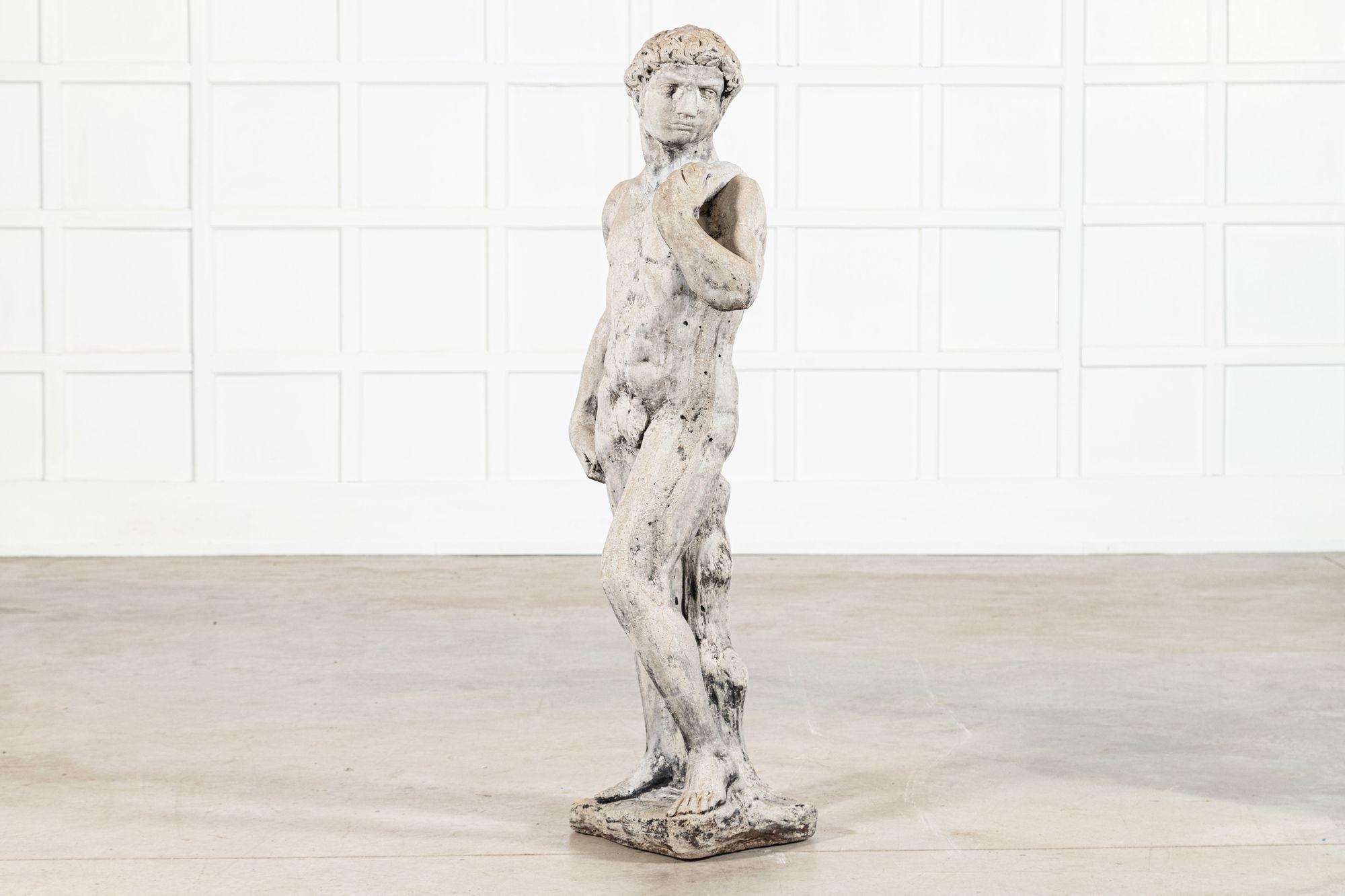 English Michelangelo's David Statue For Sale 10