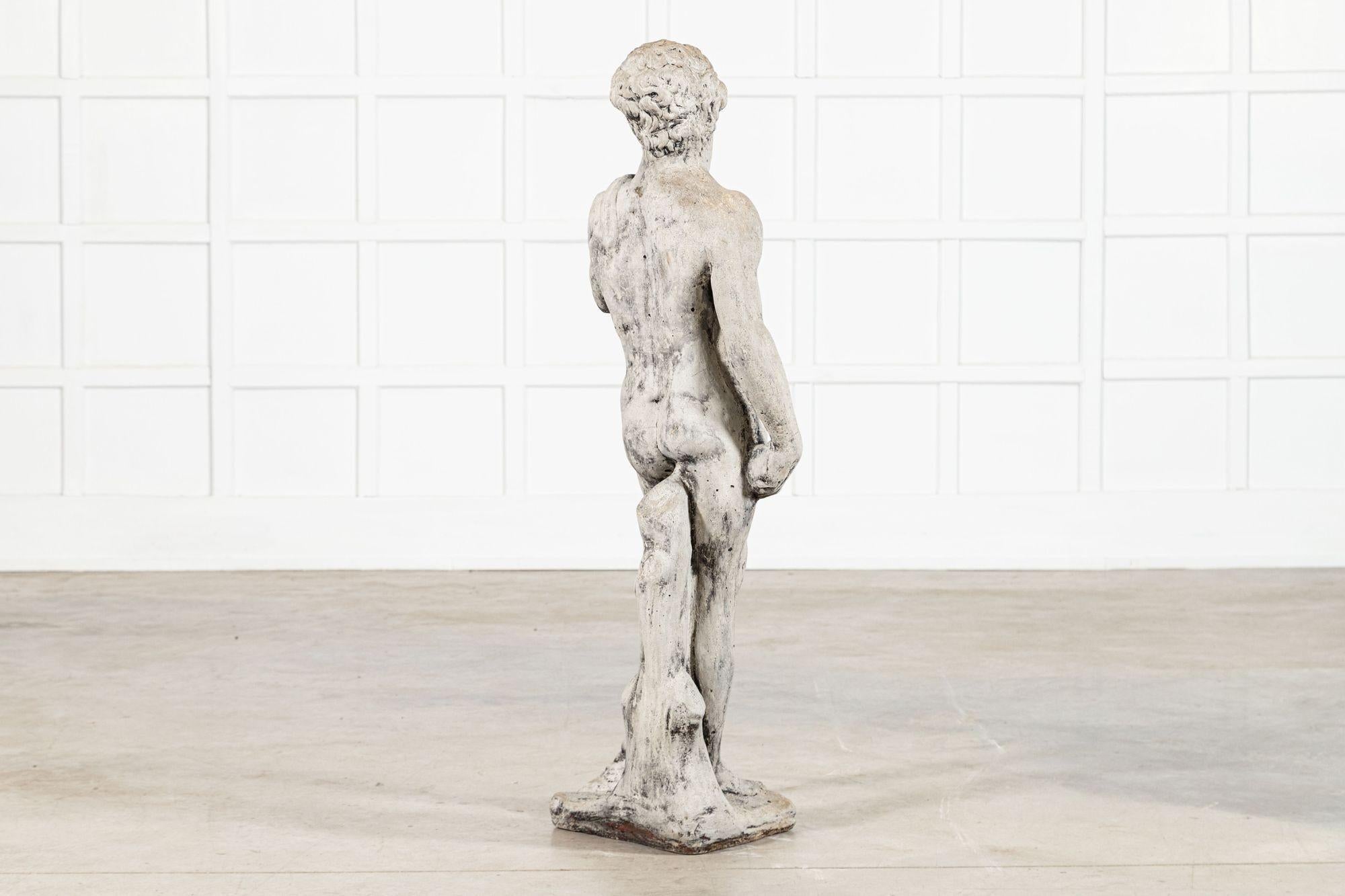 English Michelangelo's David Statue For Sale 1