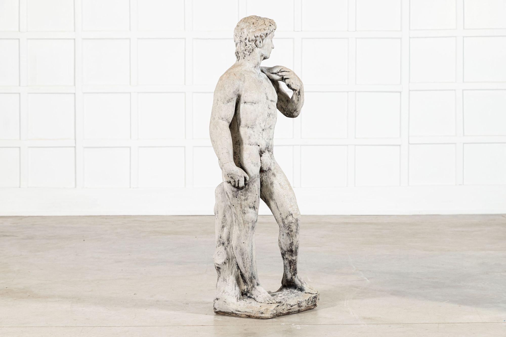 English Michelangelo's David Statue For Sale 3