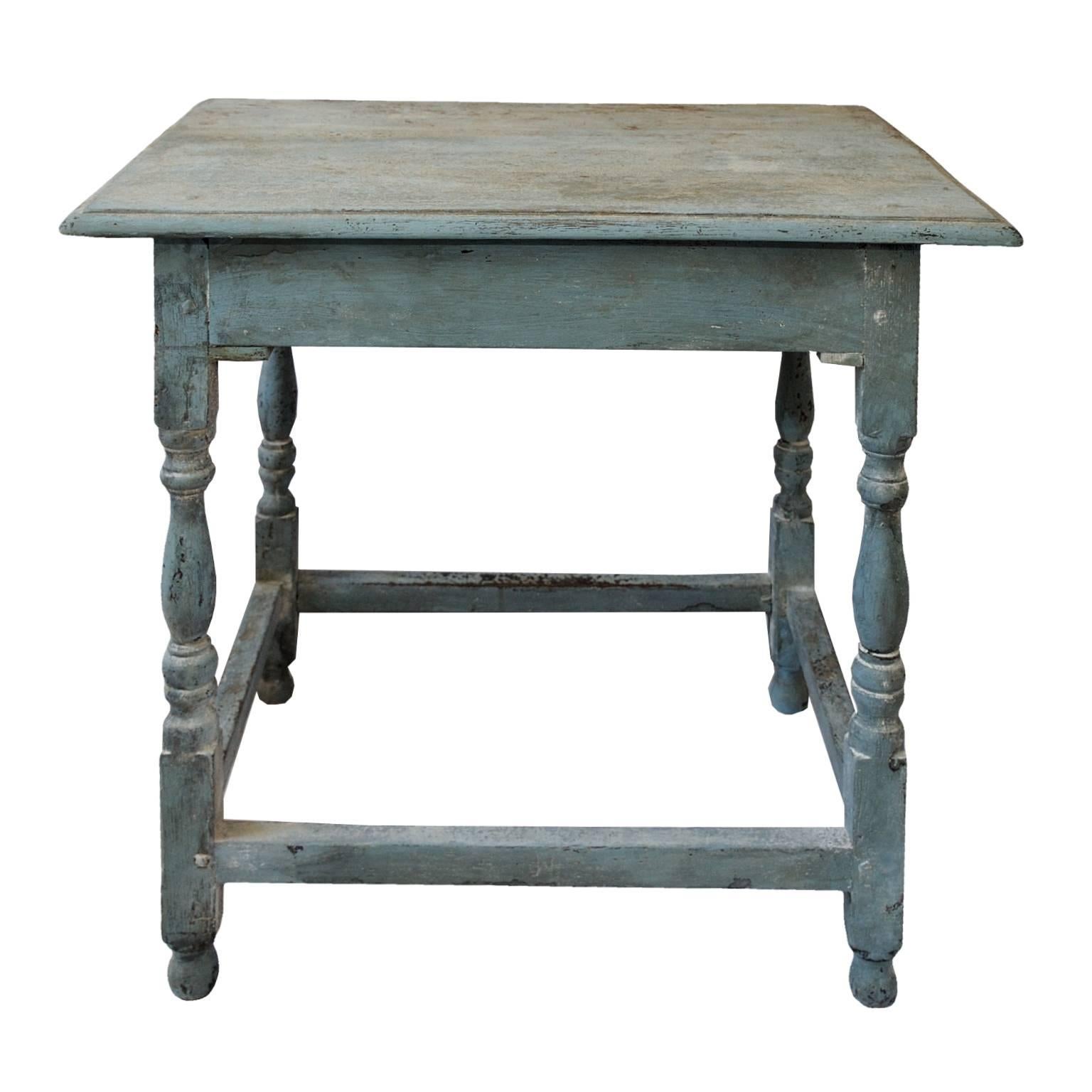 Hand-Painted English Mid-18th Century George II Painted Side Table, circa 1740 For Sale