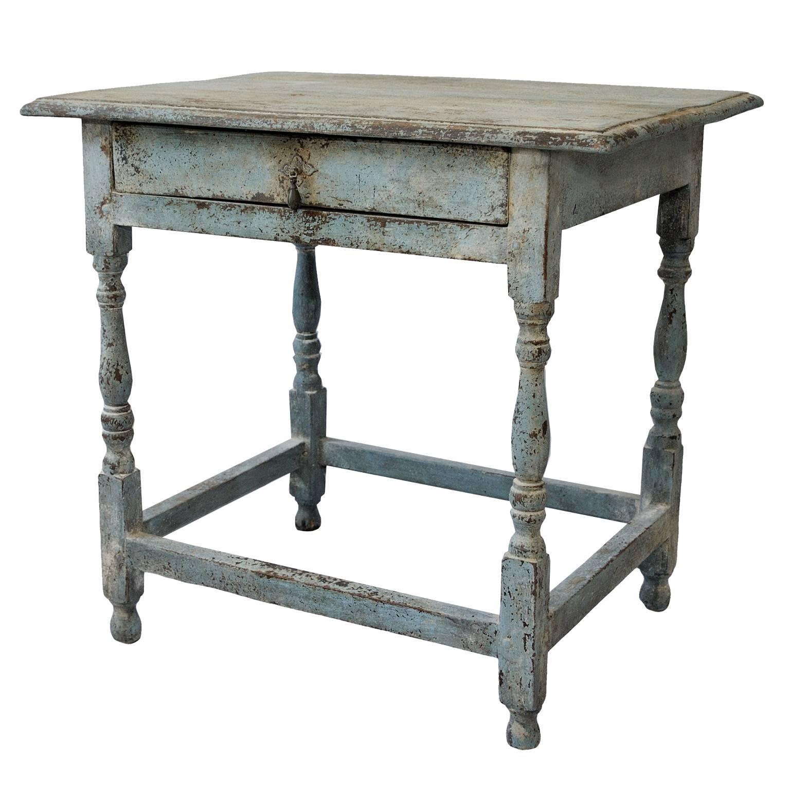 English Mid-18th Century George II Painted Side Table, circa 1740 For Sale