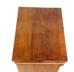 English Mid-19th Century Antique Walnut Wellington Chest of Drawers