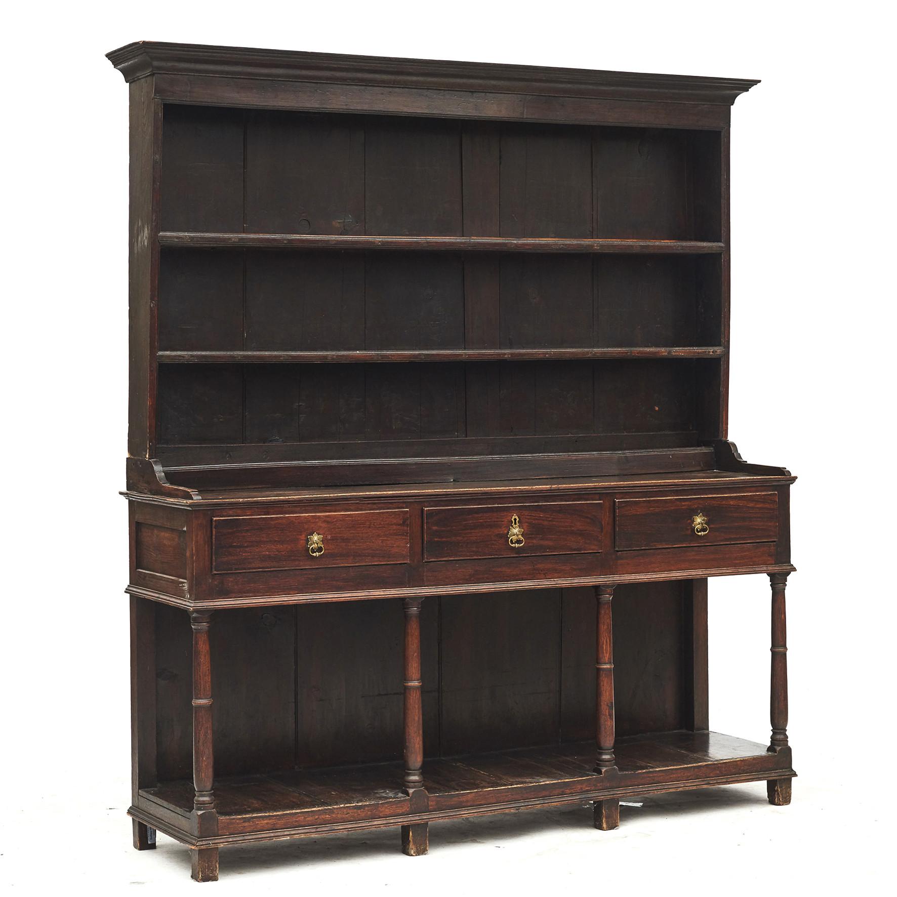 English Mid-19th Century Oak Welsh Dresser 10