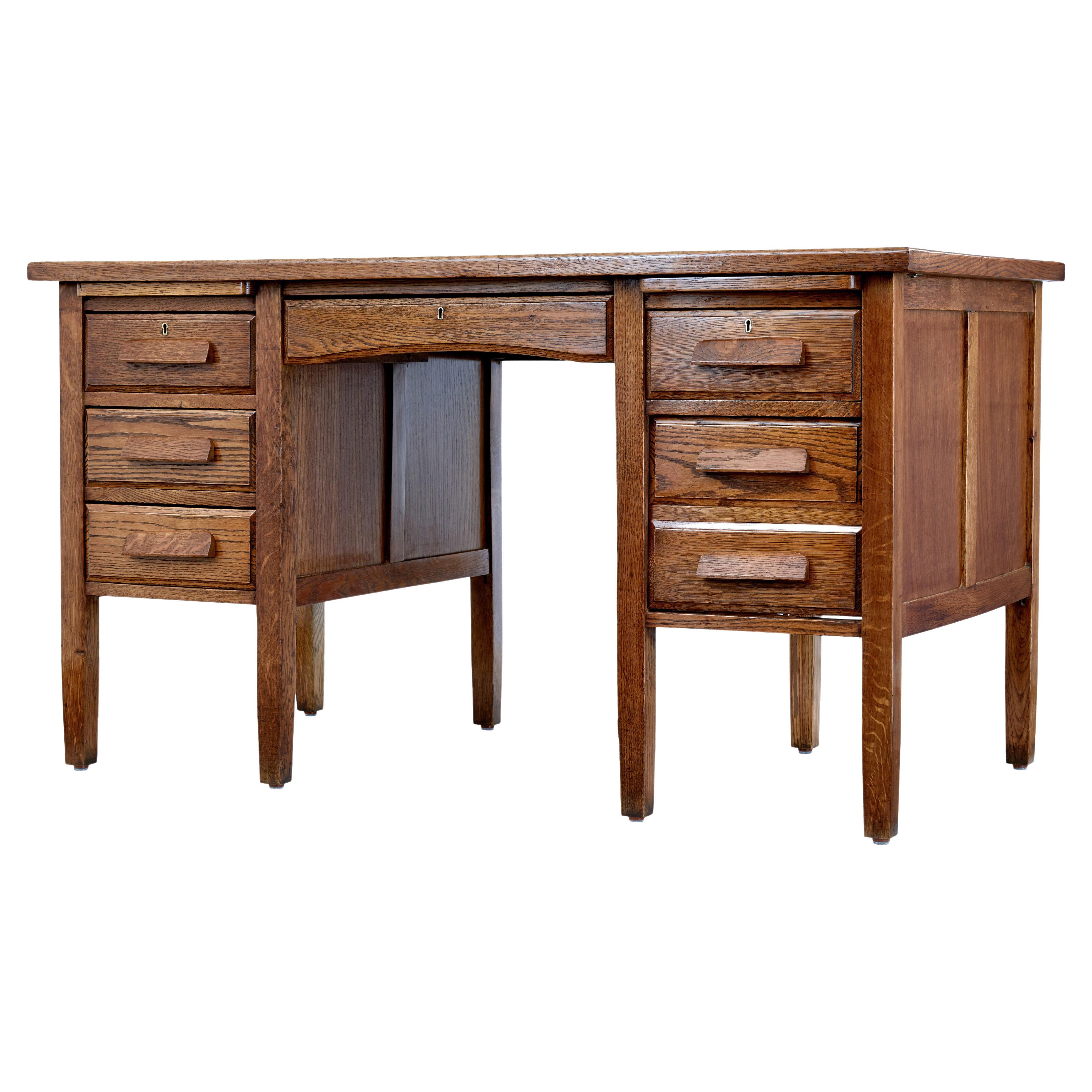 Mid20th Century Mahogany Desk in the English Style at 1stDibs