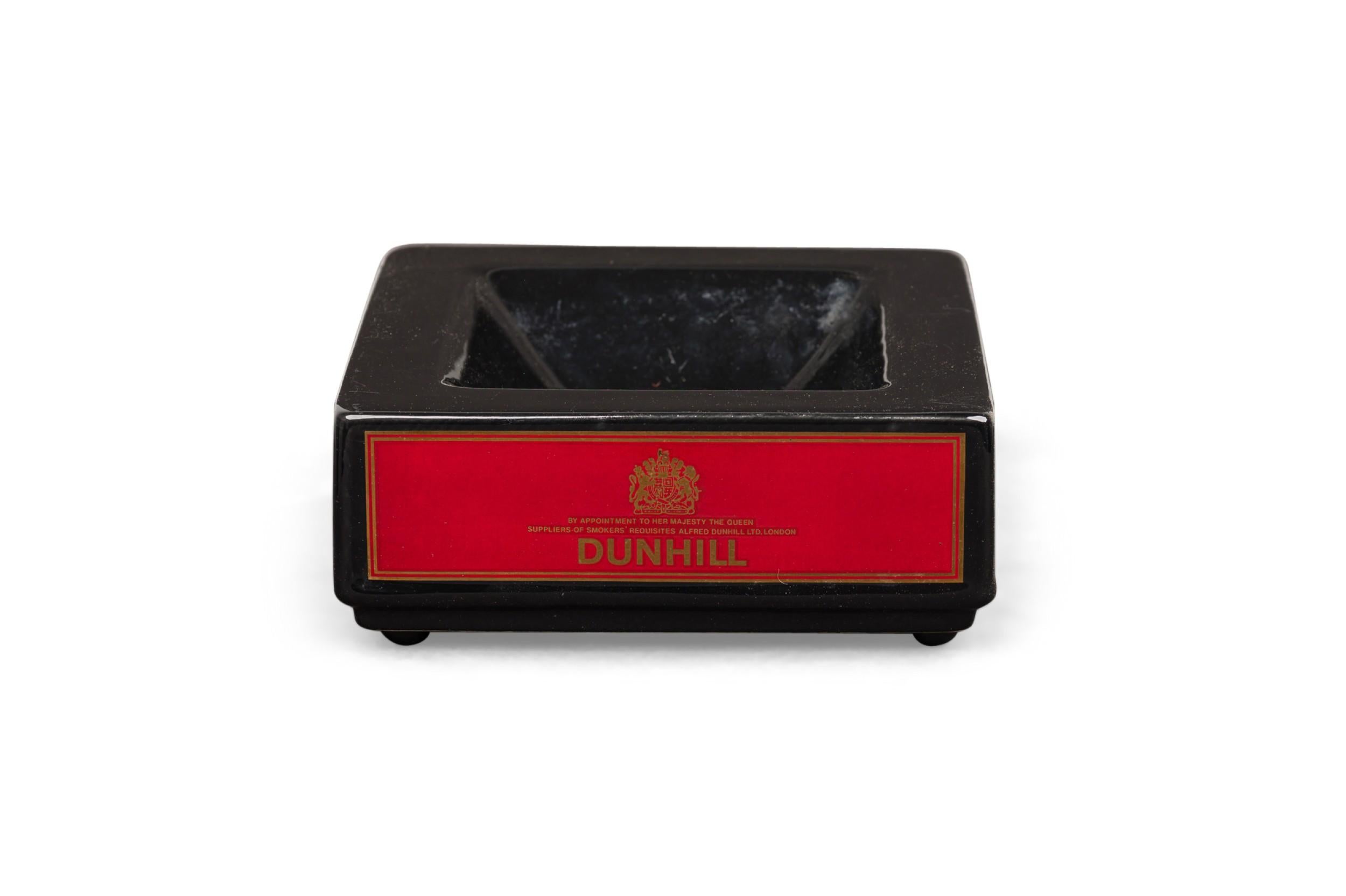 Englischer schwarzer Dunhill-Aschenbecher aus der Jahrhundertmitte (Moderne der Mitte des Jahrhunderts) im Angebot