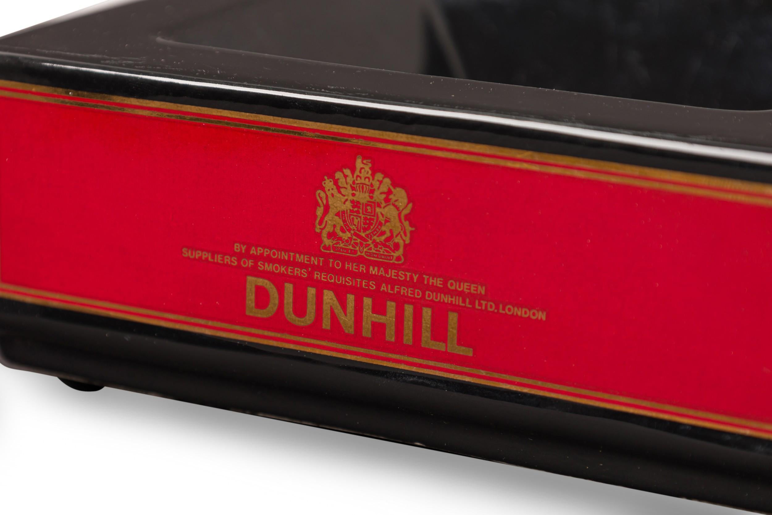 Englischer schwarzer Dunhill-Aschenbecher aus der Jahrhundertmitte (20. Jahrhundert) im Angebot