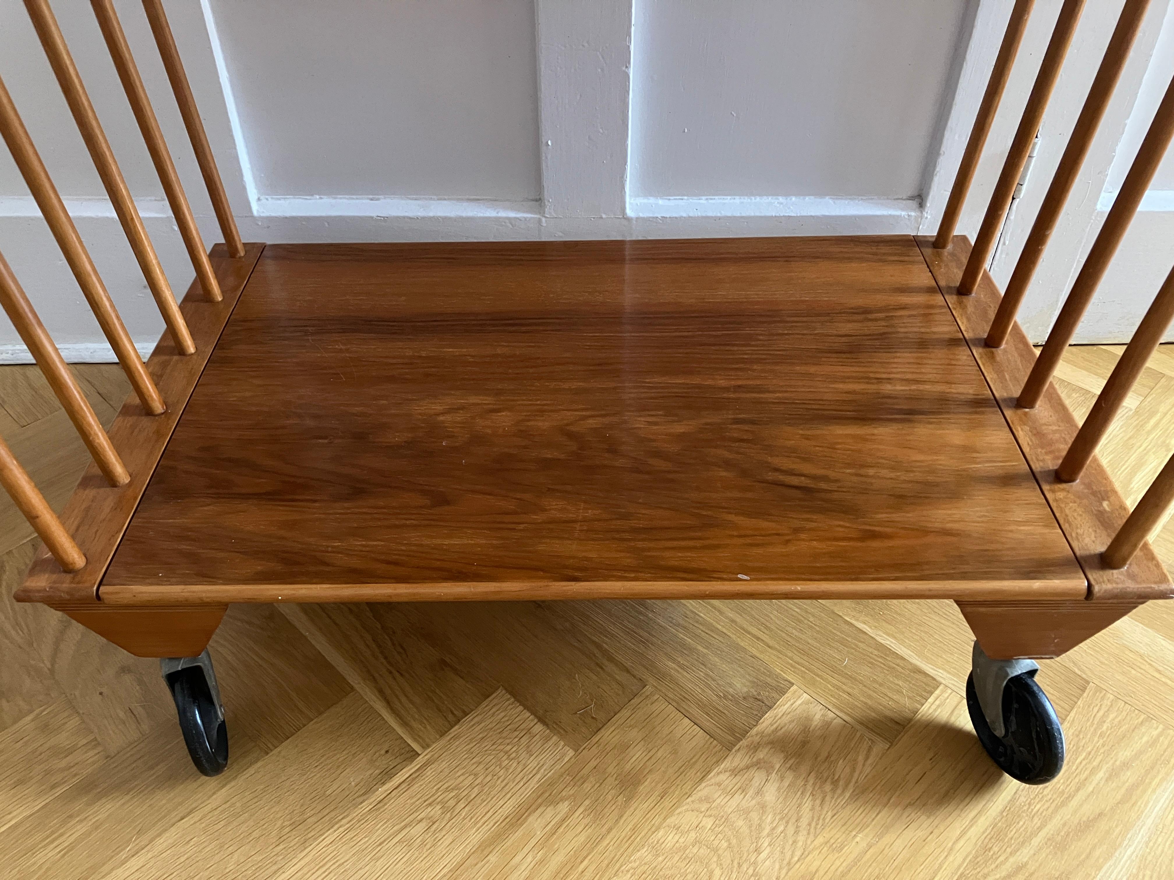 Englisch Mid Century Cocktail Trolley 60's Blondes Holz (Mitte des 20. Jahrhunderts) im Angebot