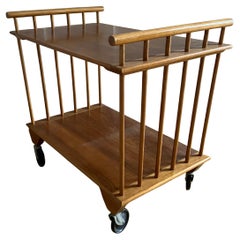 Englisch Mid Century Cocktail Trolley 60's Blondes Holz