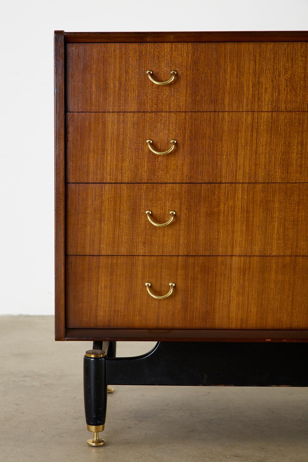 English Midcentury G-Plan Teak Commode Chest of Drawers In Good Condition In Rio Vista, CA