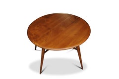 English Mid Century Hand Crafted Ercol Elm Drop Leaf Coffee Lounge Table.
