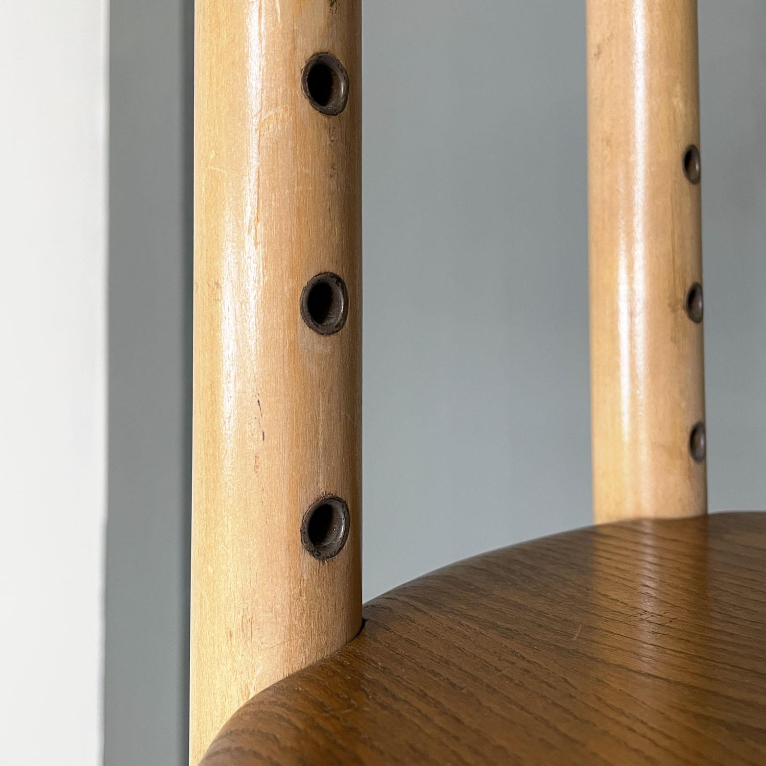 English mid-century modern light wood library with cabinet by Ercol, 1960s 3