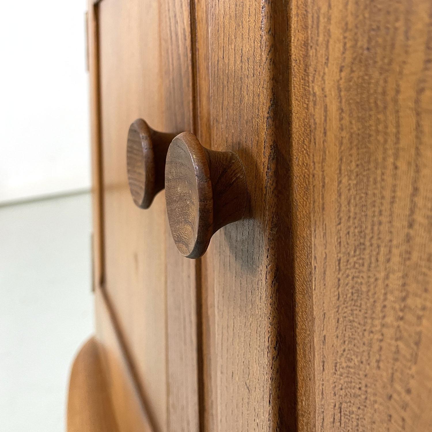 English mid-century modern light wood library with cabinet by Ercol, 1960s 6
