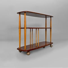 English mid-century modern wooden cart by Lucian Ercolani for Ercol, 1960s