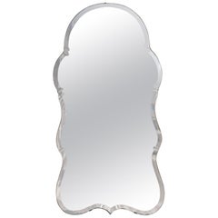 English Midcentury Queen Anne Style Mirror