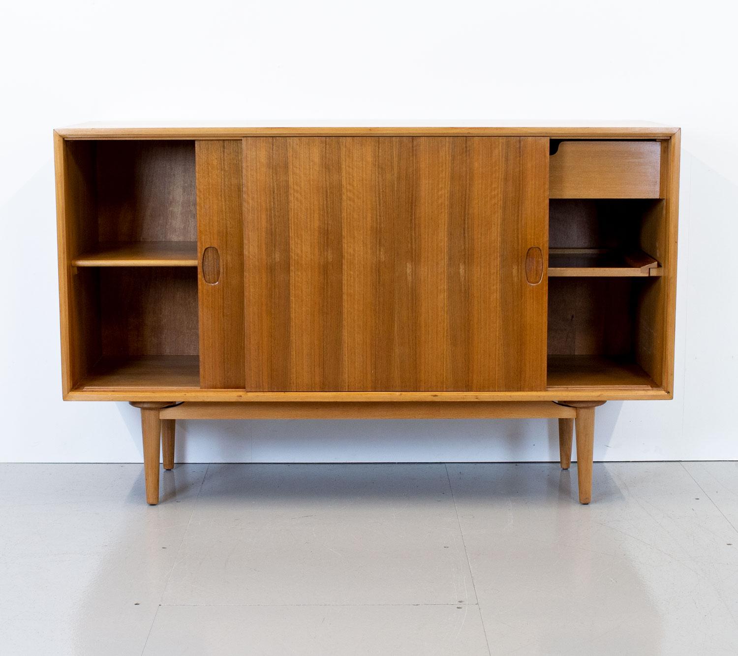 Mid-Century Modern English Mid-Century Walnut Sideboard by Heals, 1960s For Sale
