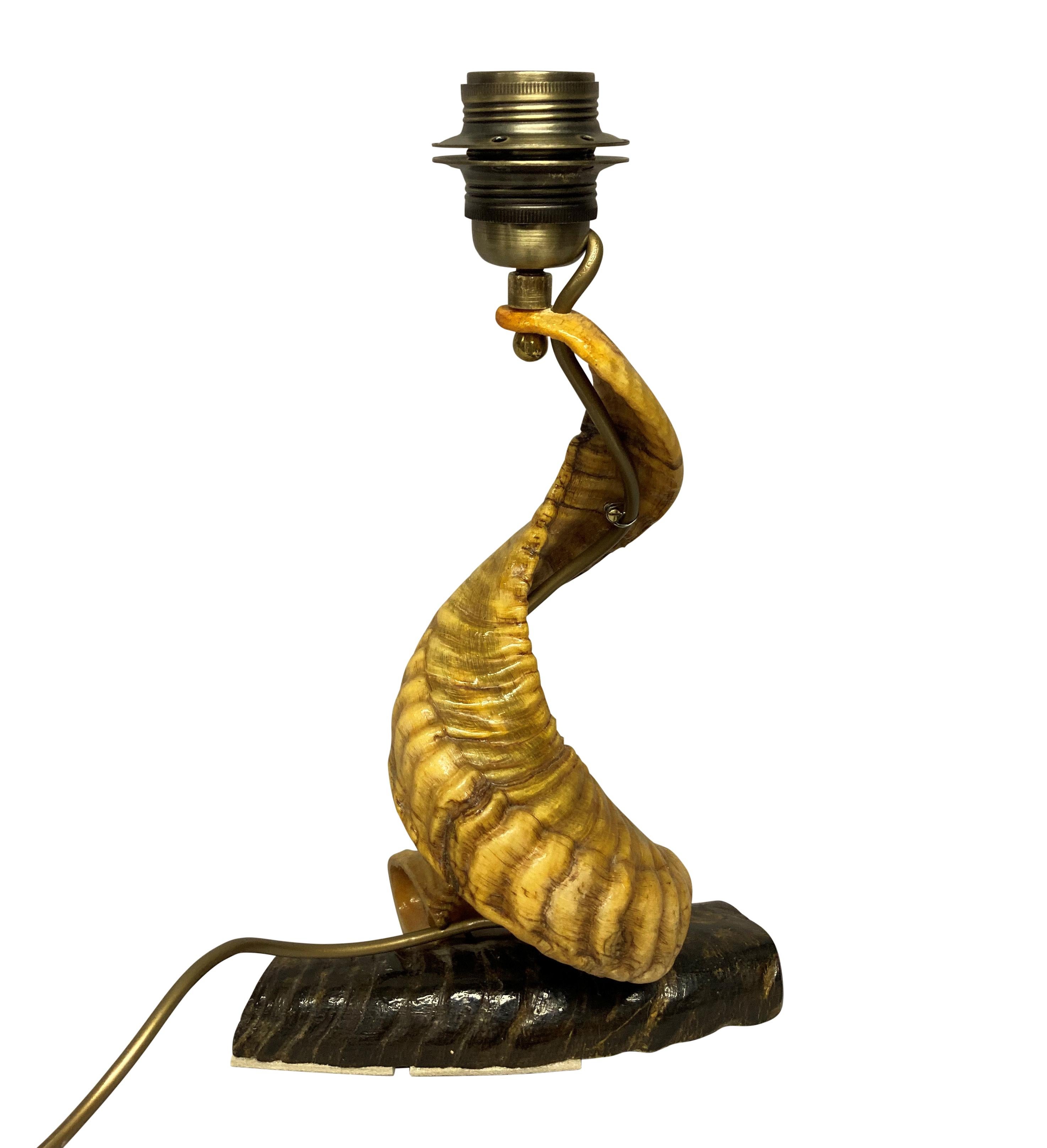 Mid-20th Century English Midcentury Horn Lamp