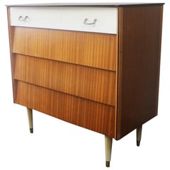 English Midcentury Retro 1960s Chest of Drawers by Avalon