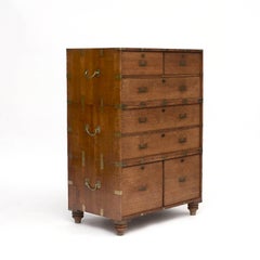 English Oak Military "Campaign Chest"