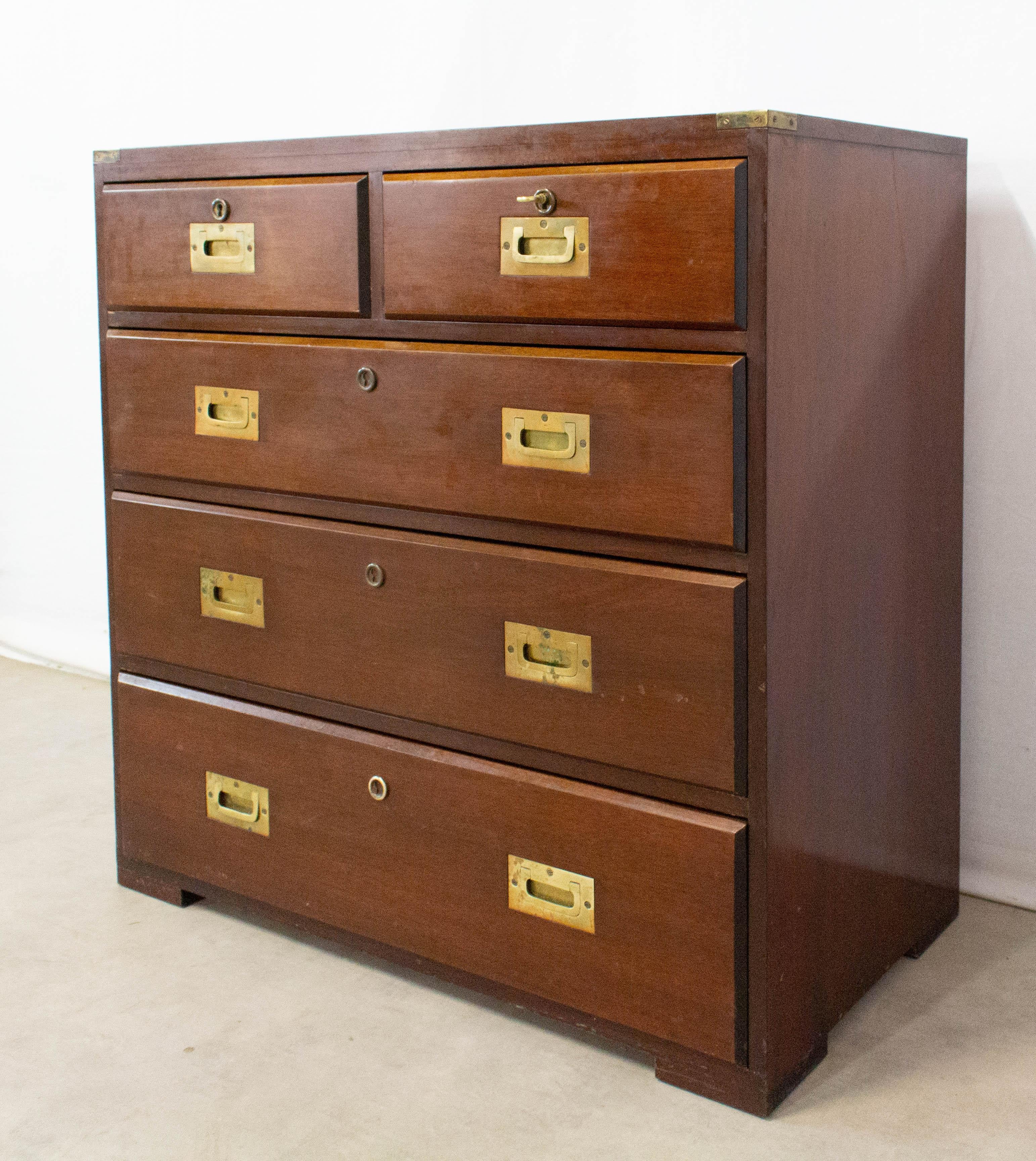 campaign style chest of drawers