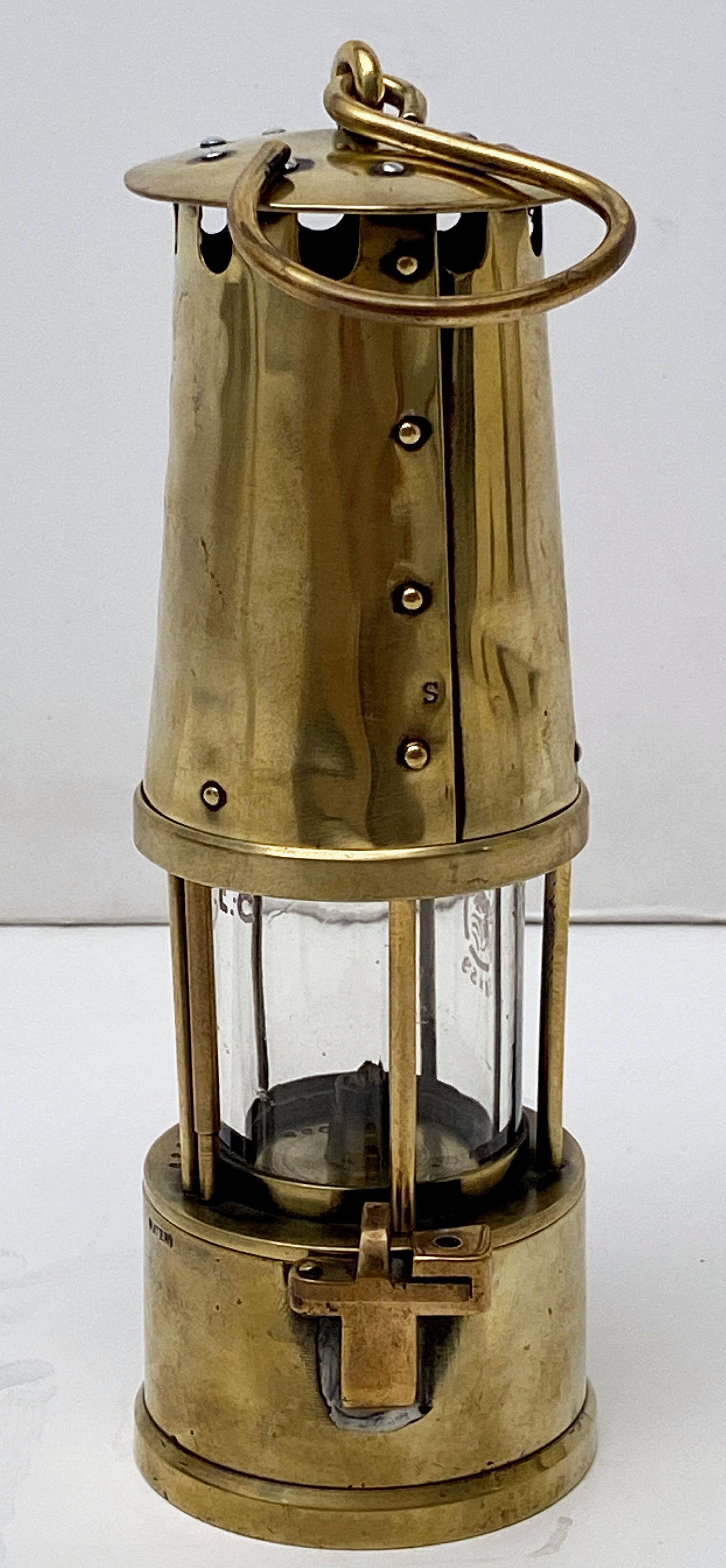 English Miner's Safety Lantern of Brass 6