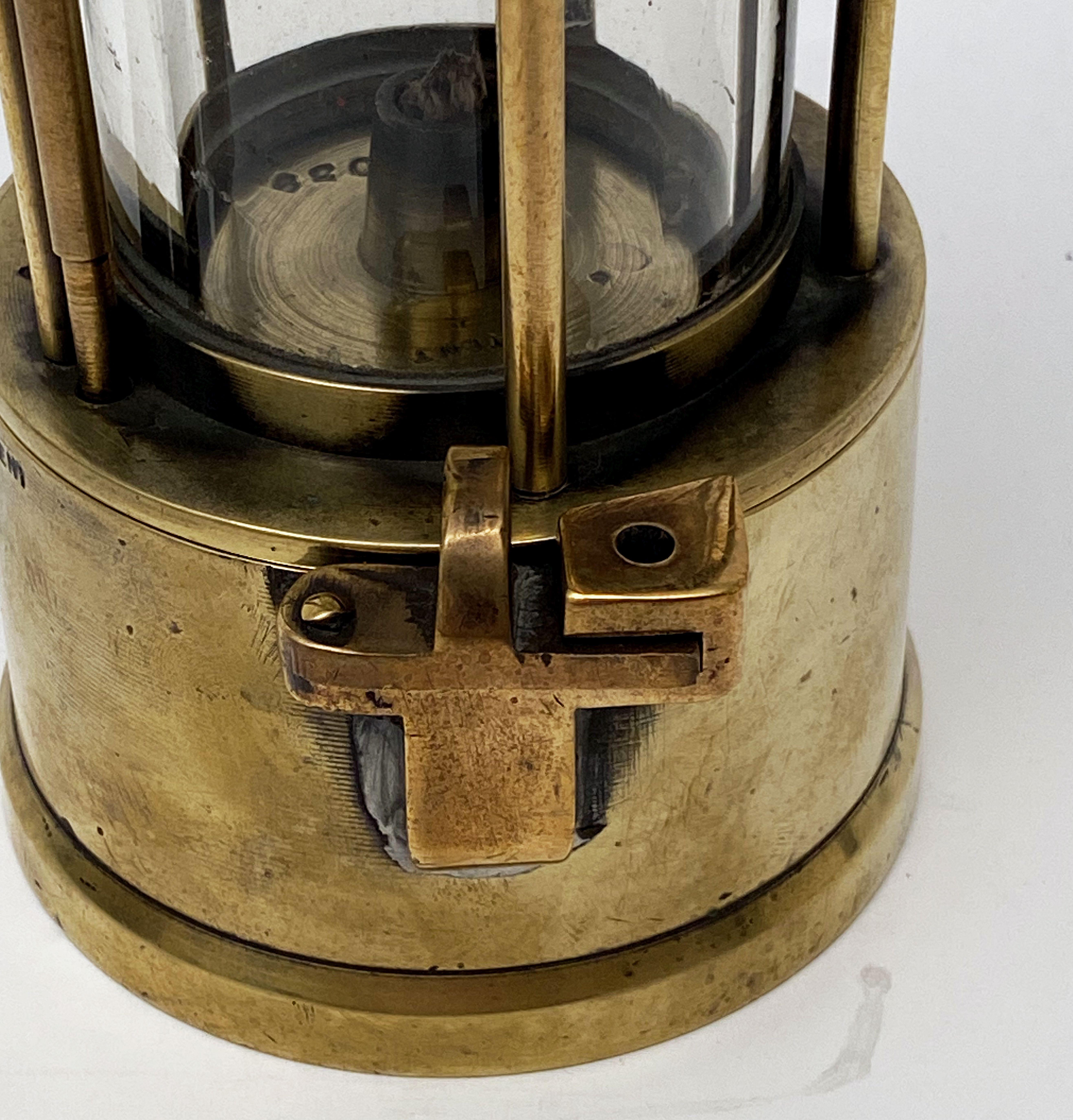 English Miner's Safety Lantern of Brass 8