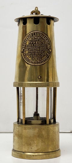 English Miner's Safety Lantern of Brass