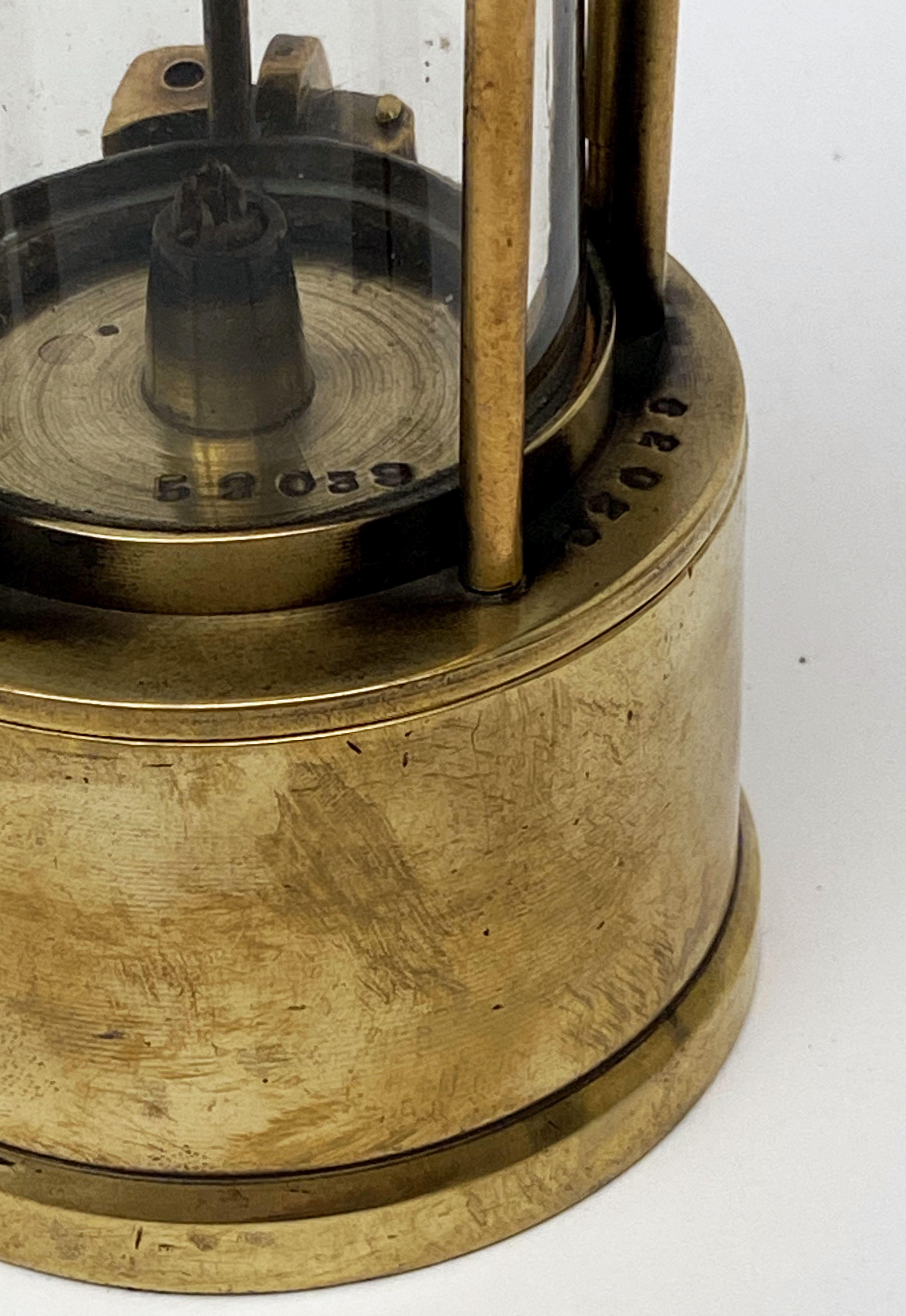 English Miner's Safety Lantern of Brass 4