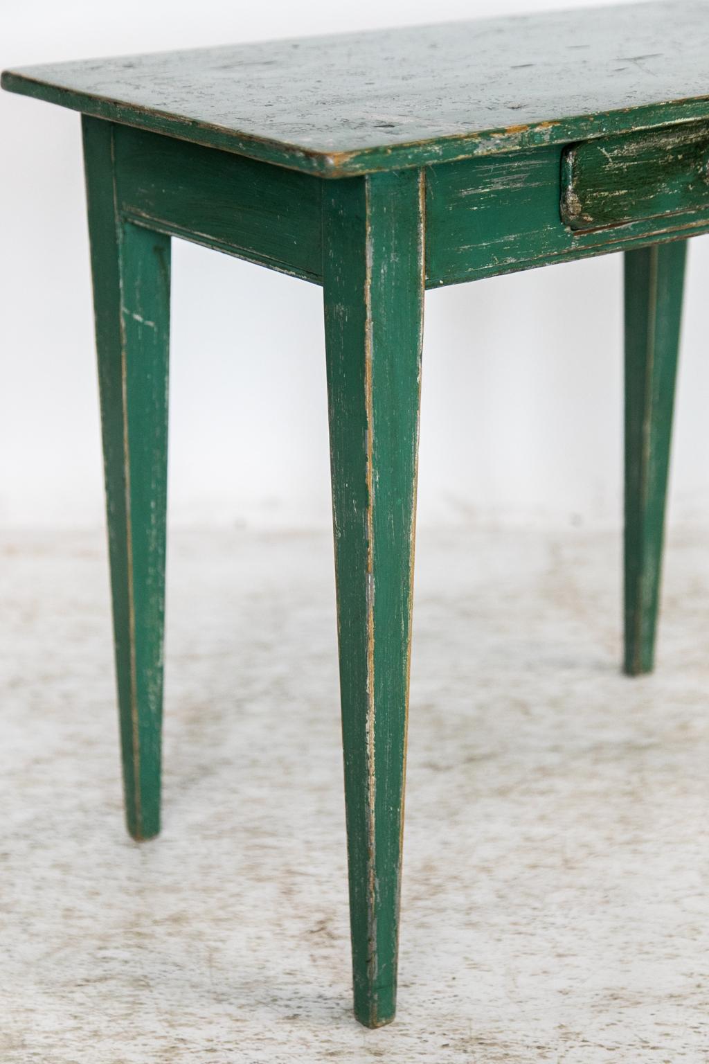 English Miniature Painted Side Table 1