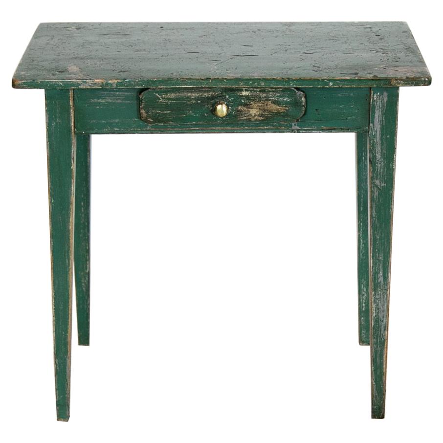 English Miniature Painted Side Table
