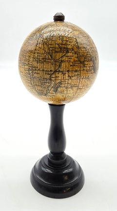 English miniature world desk globe circa 1930