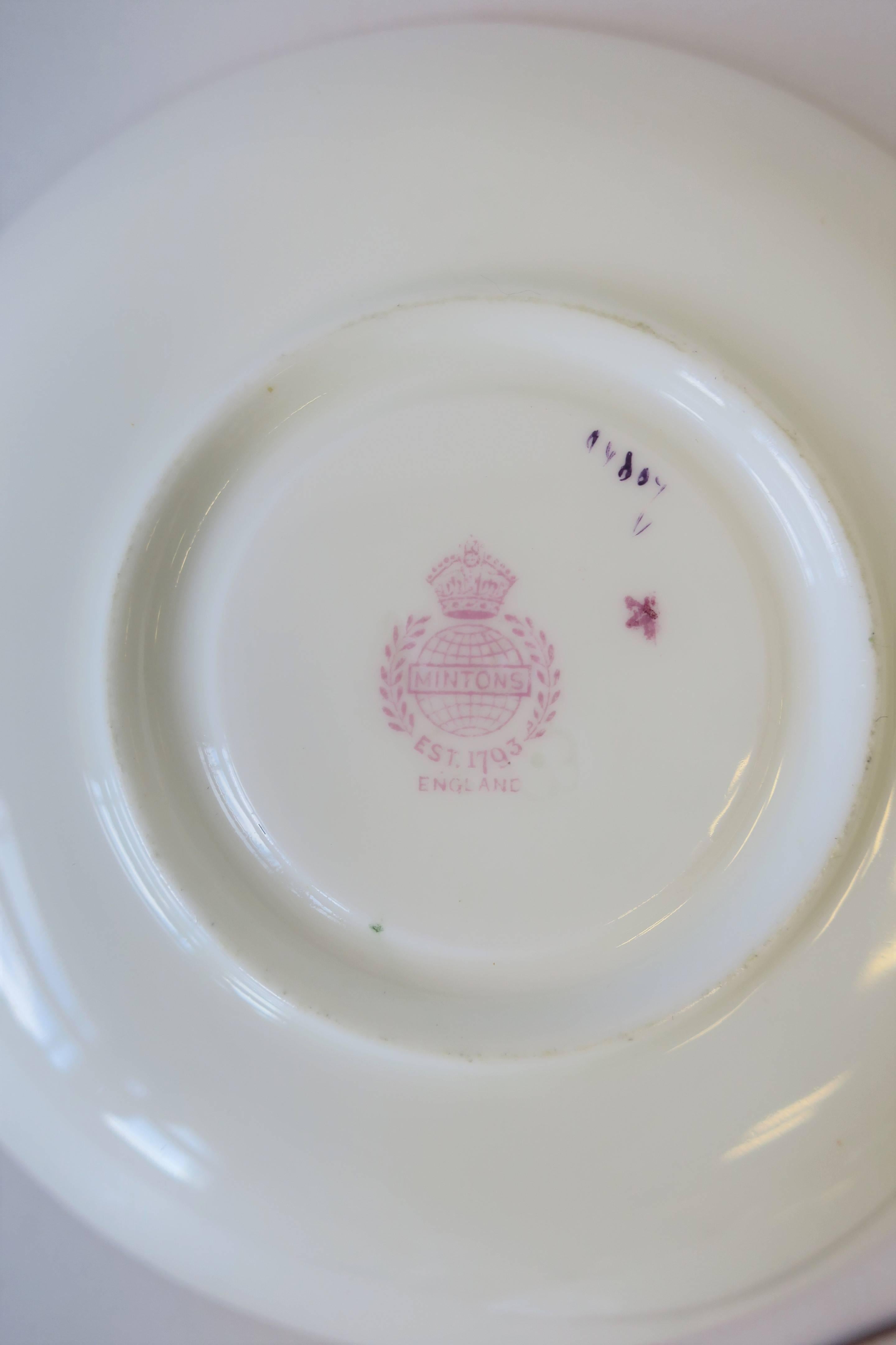 English Minton Porcelain Espresso Coffee Demitasse Set 5