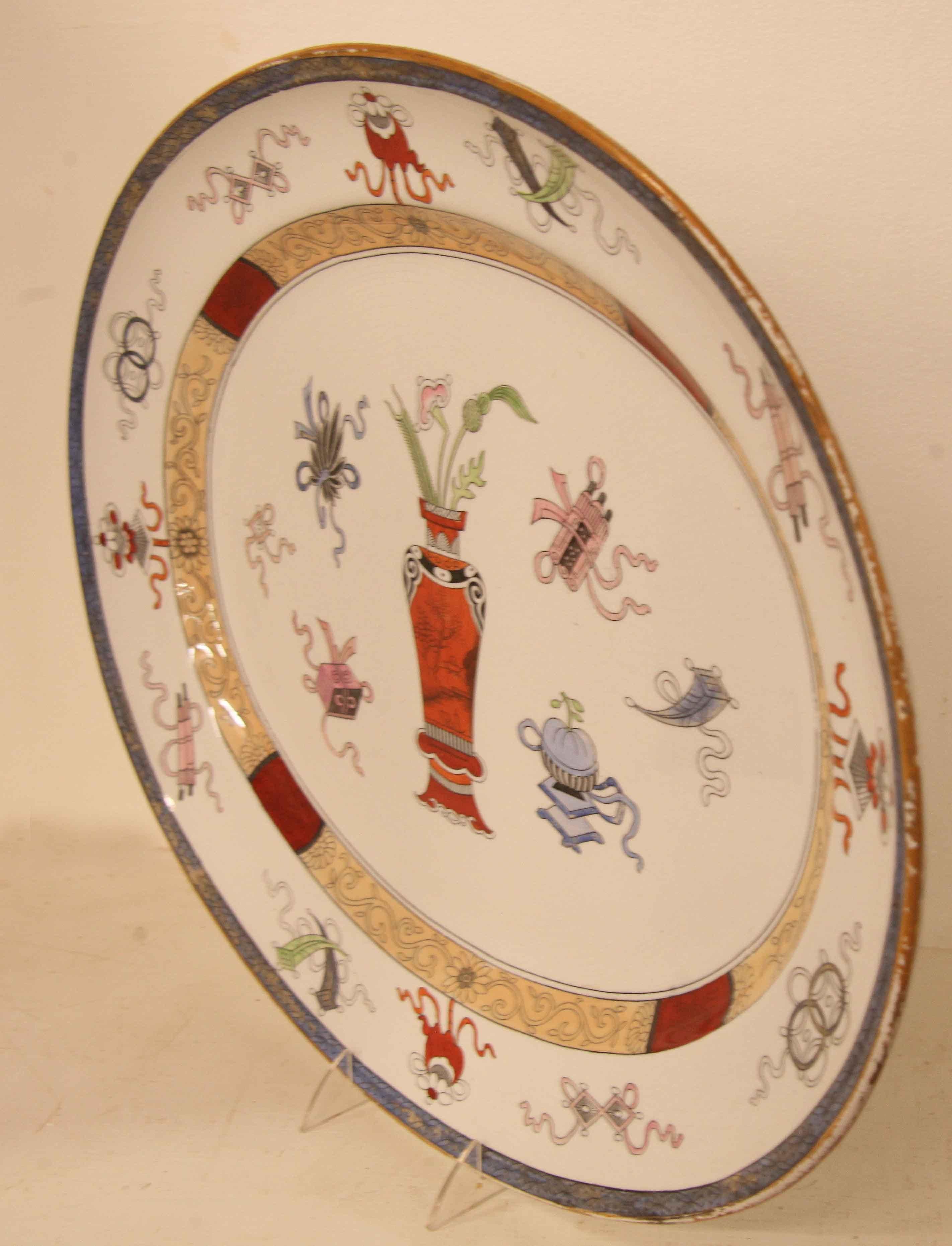 English Minton Pottery Platter  For Sale 1