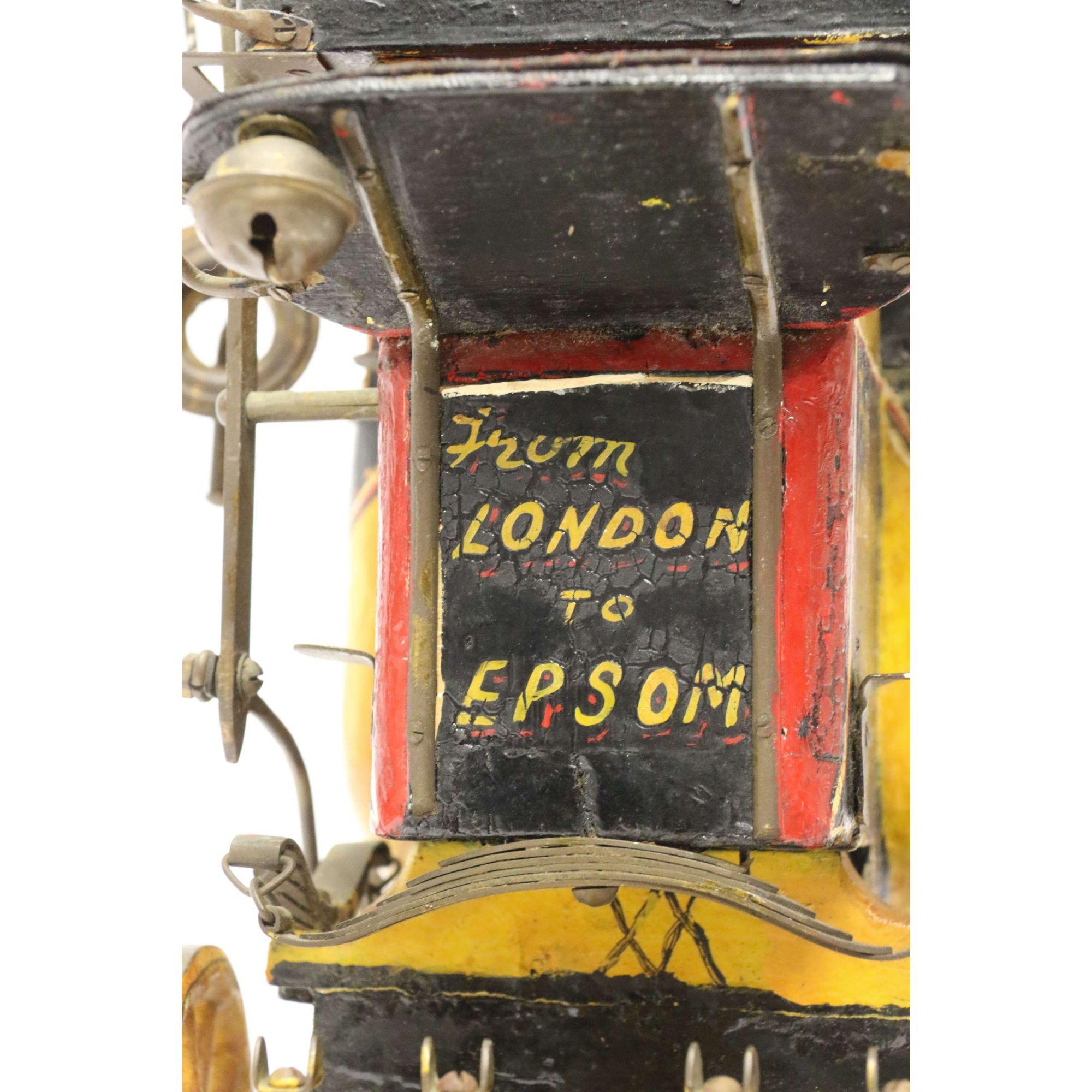  English Model of an 18th Century London to Epsom Stagecoach, Edwardian Period 4