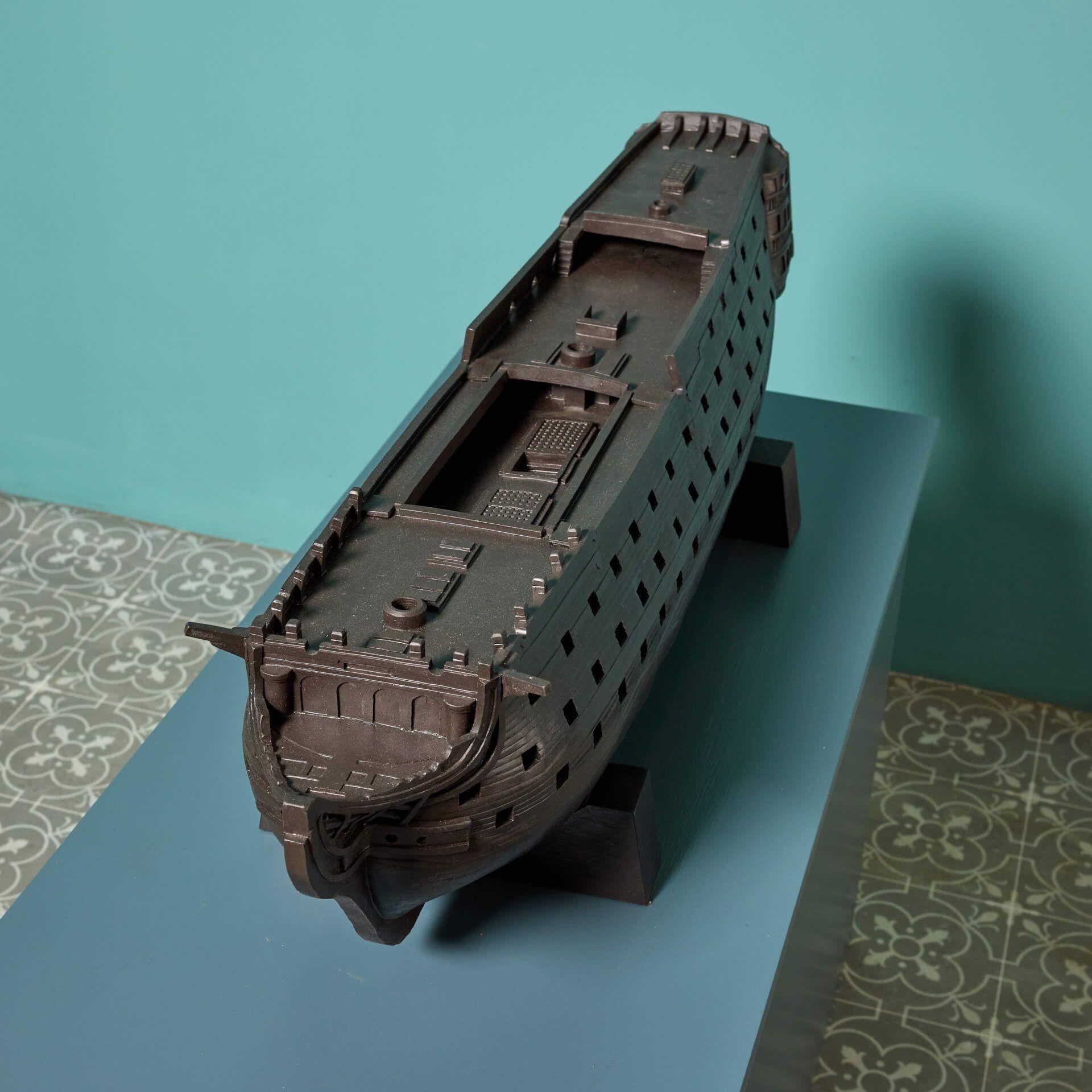 Englisches Modell der HMS Victory Hull (20. Jahrhundert) im Angebot