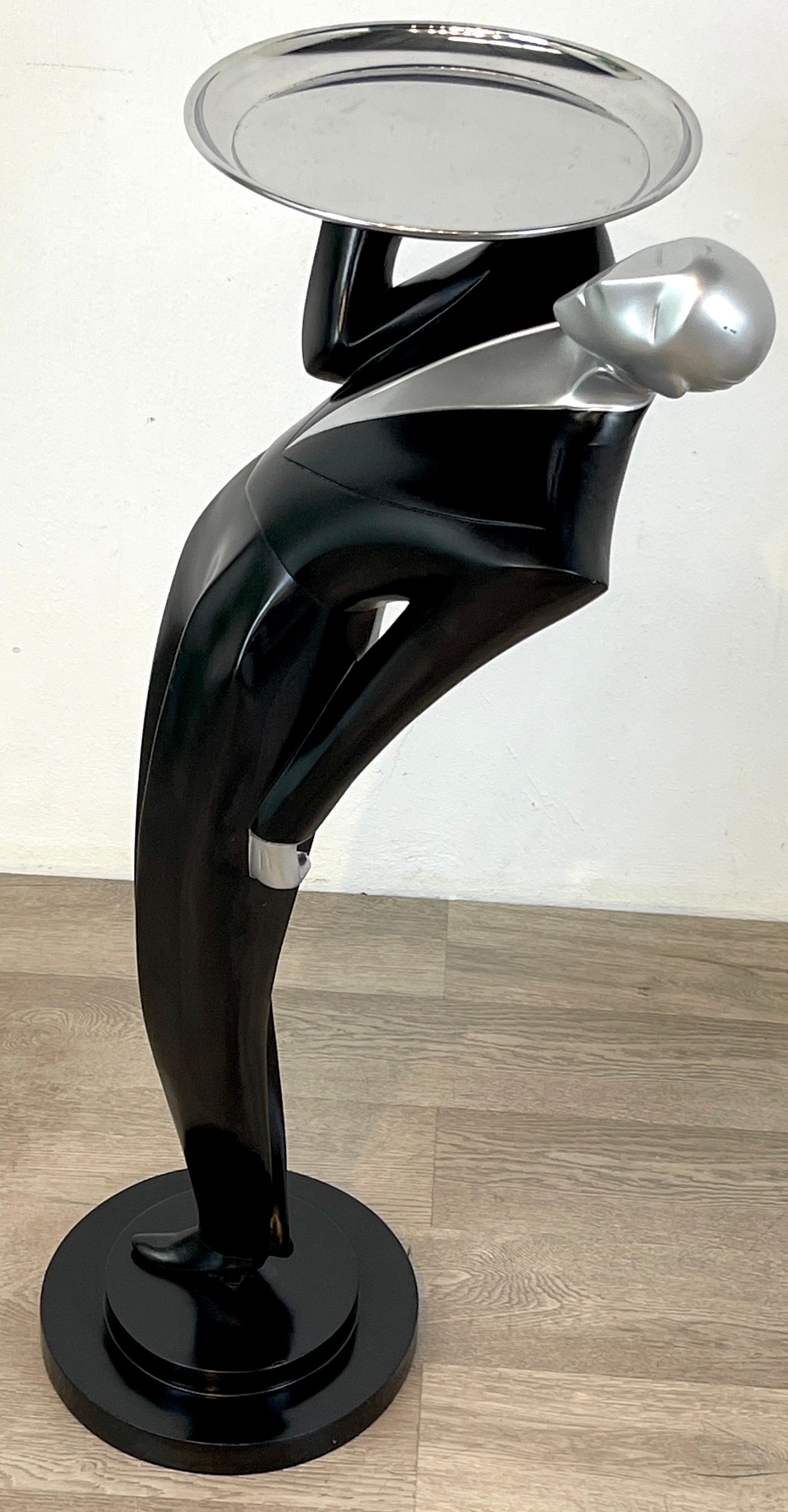 Poli Mannequin moderne anglais en chrome et résine « Le Garcon » de Lindsey B en vente