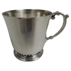English Modern Classical Sterling Silver Baby Cup